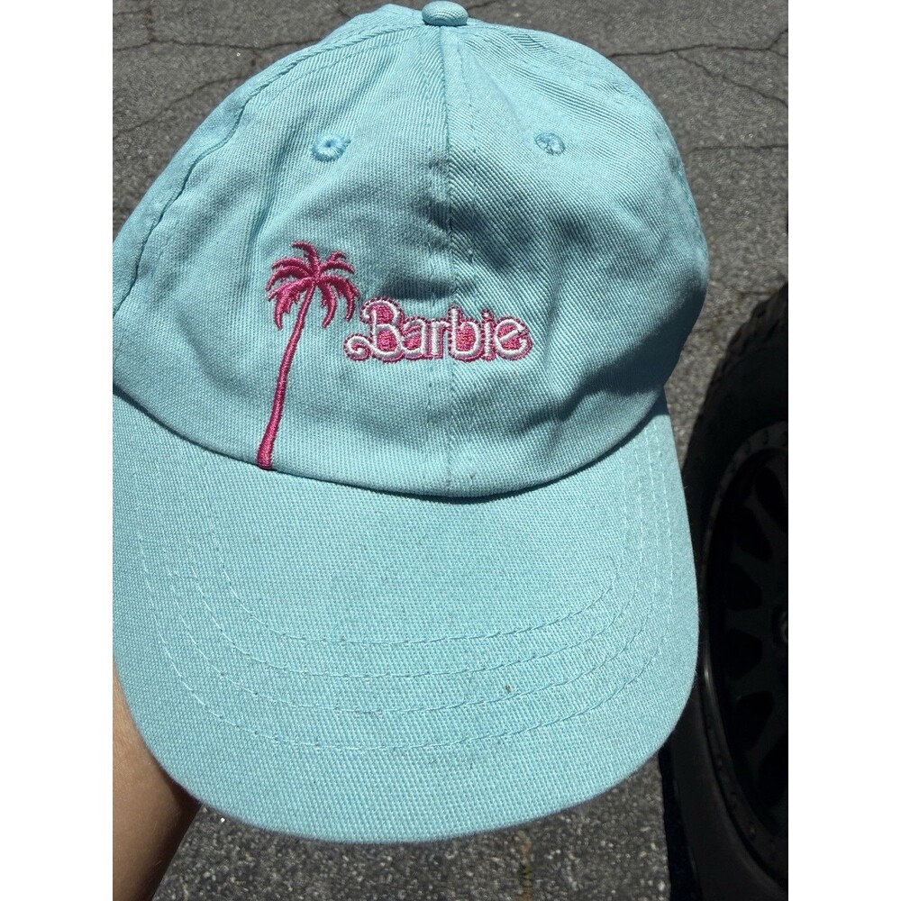 Barbie Hat Cap blue Pink Palm Tree Ken Hat
